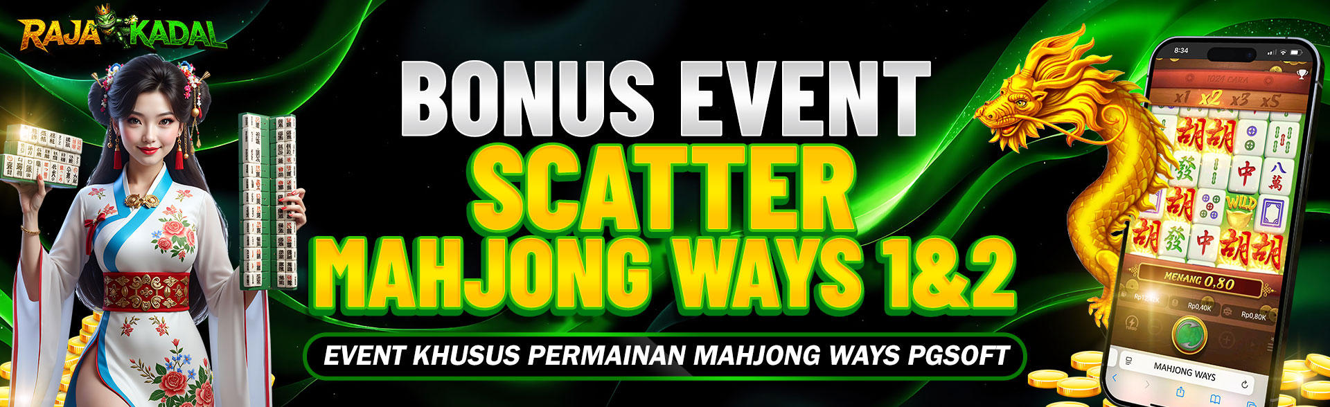 EVENT KLAIM SCATTER MAHJONG WAYS 1 & 2